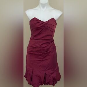 ARIELLA Strapless Orchard Pink Sweetheart Bodice Under Wire Bubble Dress Sz M